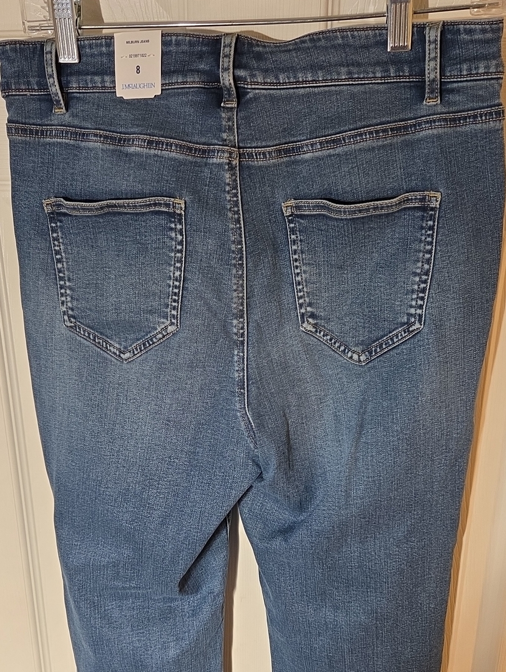 (New) J. Mclaughlin Milburn Women's Blue Stretch Denim Jeans Size 8